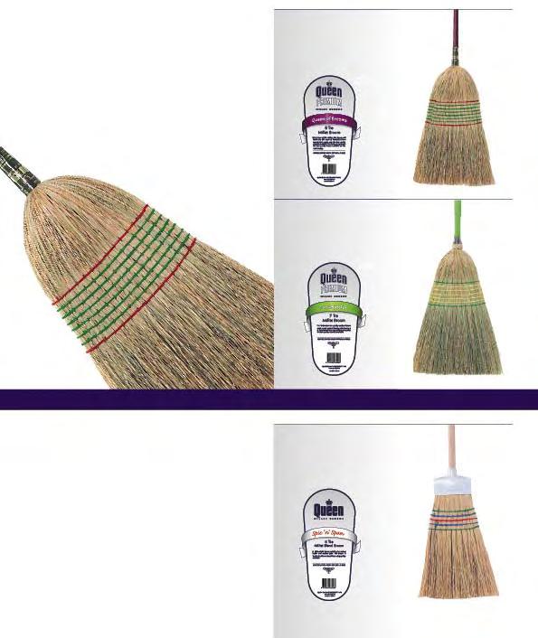PREMIUM MILLET BROOMS Queen Premium Millet Brooms Handcrafted from natural fibres using only the best quality materials available, the QUEEN PREMIUM range of millet brooms represent the highest