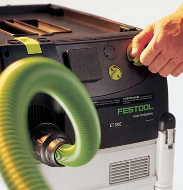 Festool dust extractors Features Cleantec mobile dust extractors Cleantec Mobile Dust Extractors CT 22 and