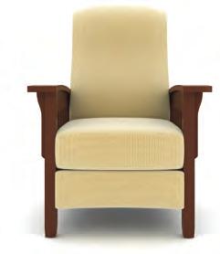 Distinctive comfort RECLINERS The mission design creates a unique style for the three-position