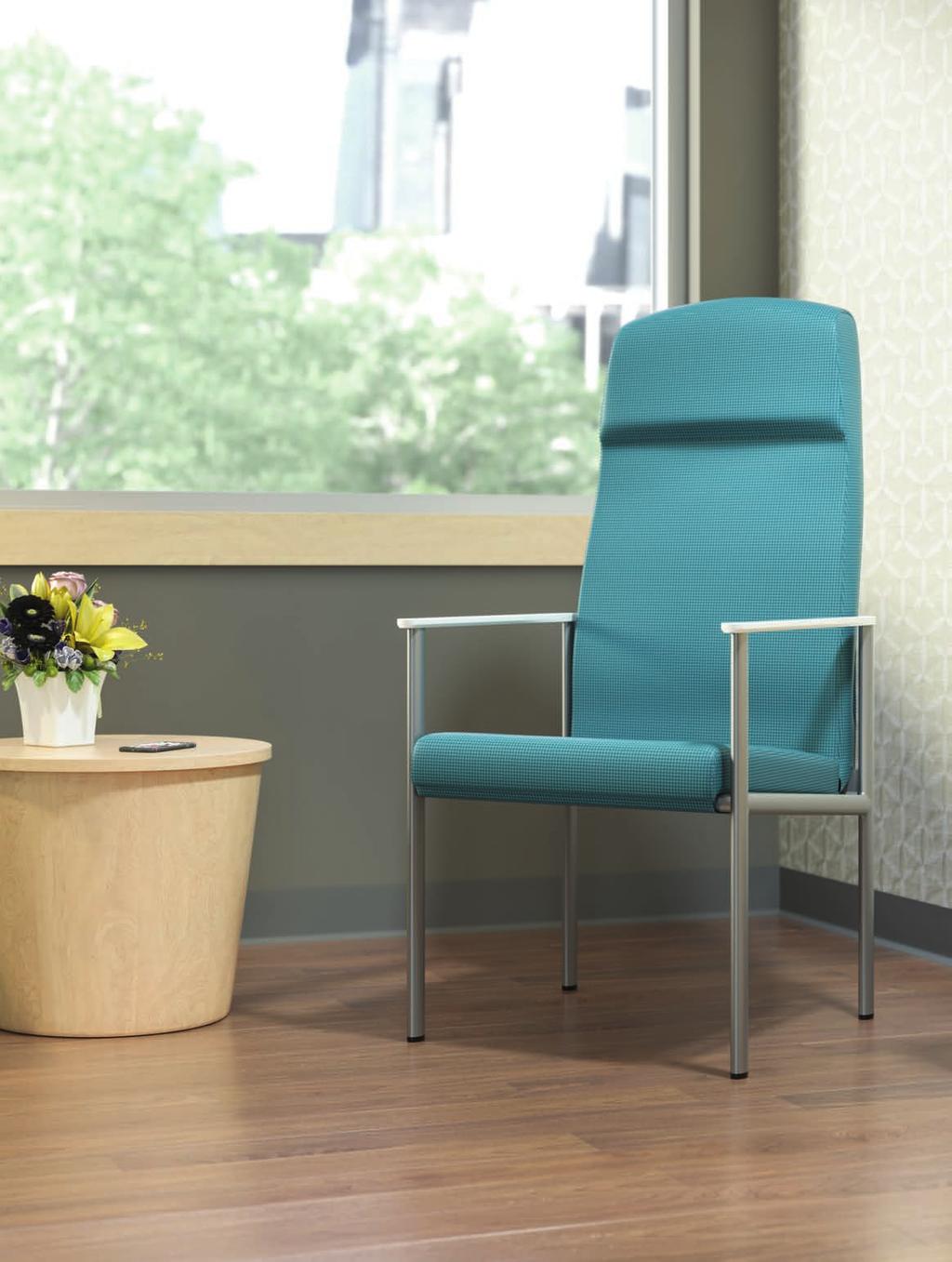 Range of Users The active webbed seat suspension on Aspekt chairs provides comfort and support for patients and visitors.