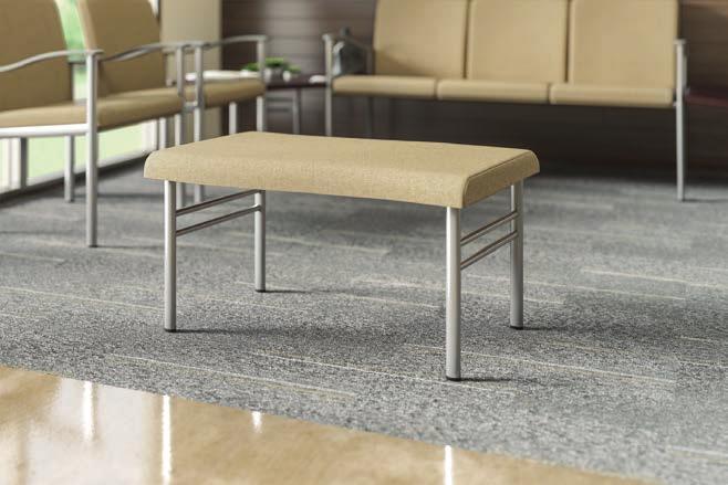 Its oval steel frames are strong yet lightweight with optional wallsaver legs that help protect both the wall and chair.