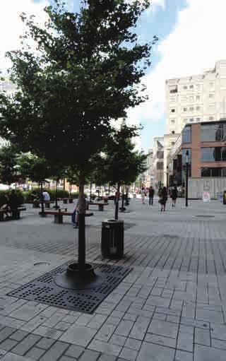 Since urban squares can be seamless extensions of the pedestrian network and experience, also refer to and apply the design direction