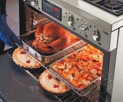 HIGH PERFORMANCE FEATURES AN OVE Model 3520 30 Legacy Combination Range Natural Gas or Propane Cooktop/ Self-Cleaning Electric Convection Oven Oven: large capacity 4.