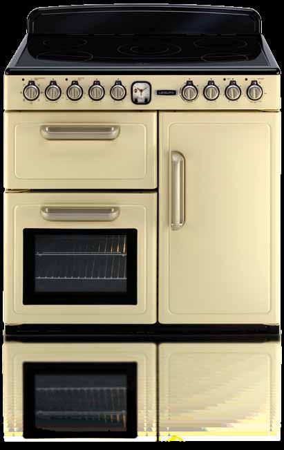 cooking zone Residual hot hob heat indicators to all hob cooking zones Telescopic runner systems for flexibility and control Wire shelves with stoppers for the main and tall oven Diamond quality easy