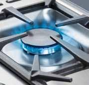 for optimal cooking efficiency Integrated Flame Safety Device for all burners Separate fully variable dual grill