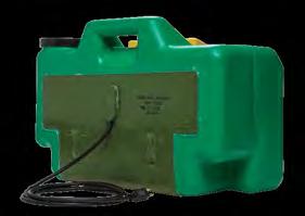 C), and FDA approved high-density green polyethylene tank that provides for full 5 minutes of