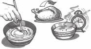 FOOD HANDLING & PREPARATION Stir, turn & stand For even cooking stir, turn or rearrange food during cooking. Where recommended, leave food to stand after cooking or defrosting.