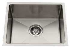 designed with 90⁰ corners and sleek, straight lines in mind. Can also be installed as an above counter sink.