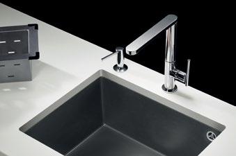 3 SINKS YOUR CHOICE OF THREE LUXURIOUS FINISHES CARBON GLASS