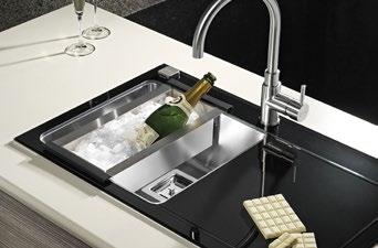 of the sink after installation appears underneath the