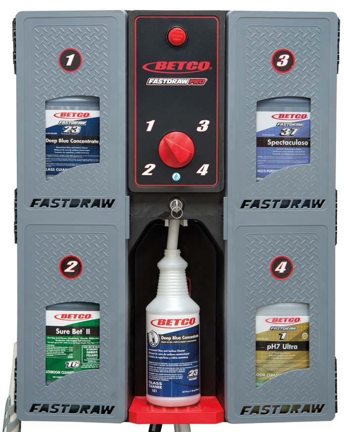 Durable... Versatile... Simple... Betco s FASTDRAW PRO is an innovative multi-product dispensing system offering the most durable and versatile design in the market.