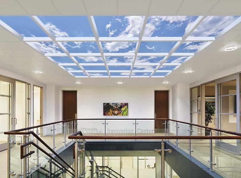 Bring a visual connection to nature with Luminous SkyCeilings and enhance the
