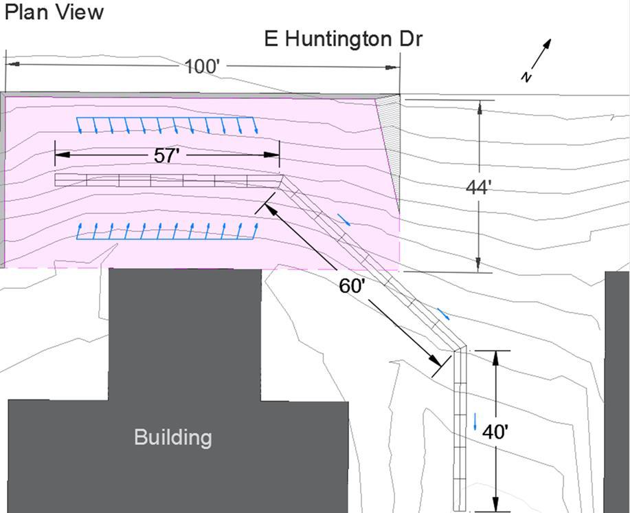 Design Option 2 Design Option 2: Retaining Wall W/ Valley Gutters Figure 29: