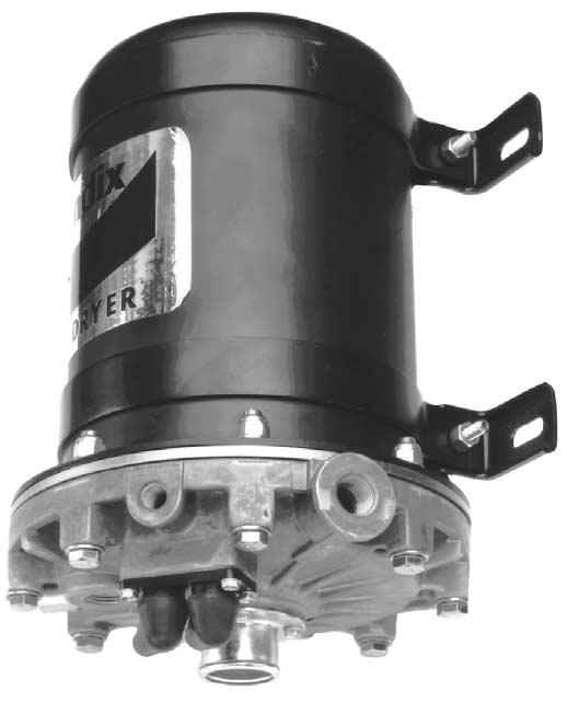 Air Dryers 08 AD-SP & AD-4 AD-SP Air Dryer System Purge Available Remanufactured Exchange 5.62" Widest AD-SP Field Installation Kits Kit Pc. No. Voltage 131031 12V 131032 24V Thermostat Reman.
