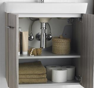 Both the drawers and the doors are fitted with soft closers to give a gentle and