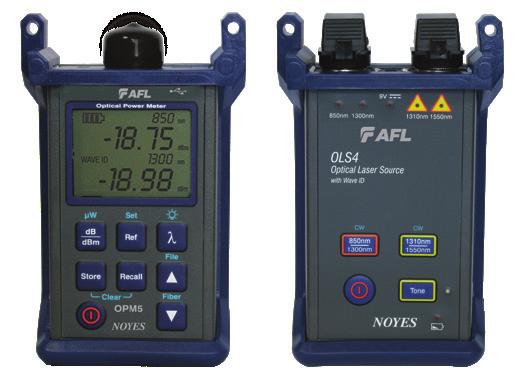 AFL offers a variety of light sources and power meters combined into multimode (MLP), single-mode (SLP), and single-mode/multimode (SMLP) test kits.