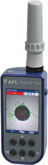 Results can be transferred wirelessly to smart devices or FlexTester and FlexScan OTDRs. The FOCIS Flex offers built-in pass/fail analysis to updated IEC 61300-3-35, IPC, AT&T or user set criteria.