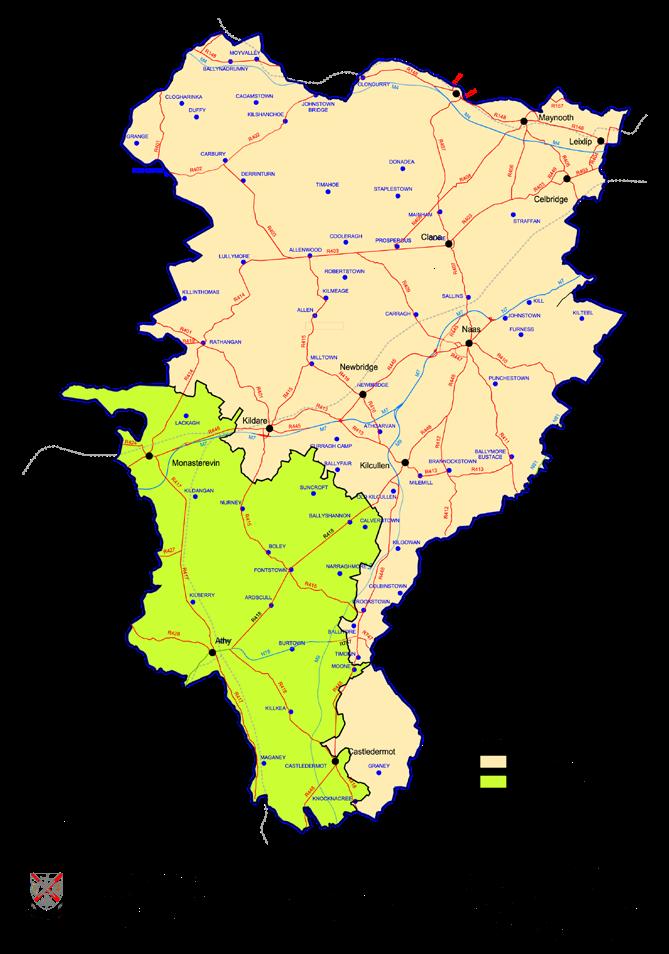 Map 4. Rural One Off Dwellings in 998 (by Electoral Division) Map 4.2 Rural One Off Dwellings as of Q 4 205 (by Electoral Division) Map 4.