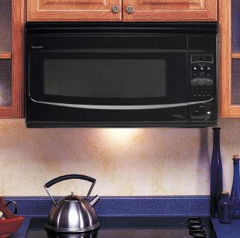 R-2110JK R-2120JW R-2130JS Hidden revolving technology beneath the ceramic cooking surface distributes microwaves evenly throughout the oven cavity. Huge 2.
