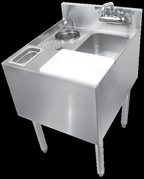 All faucets are certified low lead compliant Choice Mixology Units (see Specification Guide page C030 for complete specs) Manufactured with total