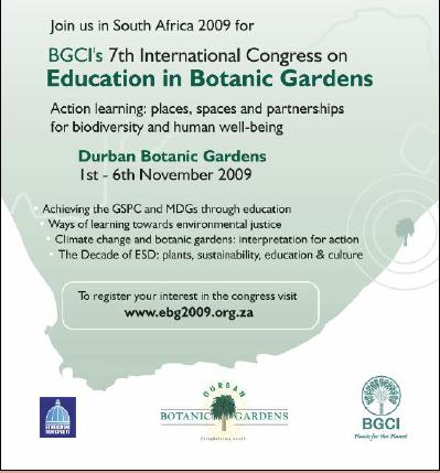 Convening the global botanic garden network 7 th International Congress on