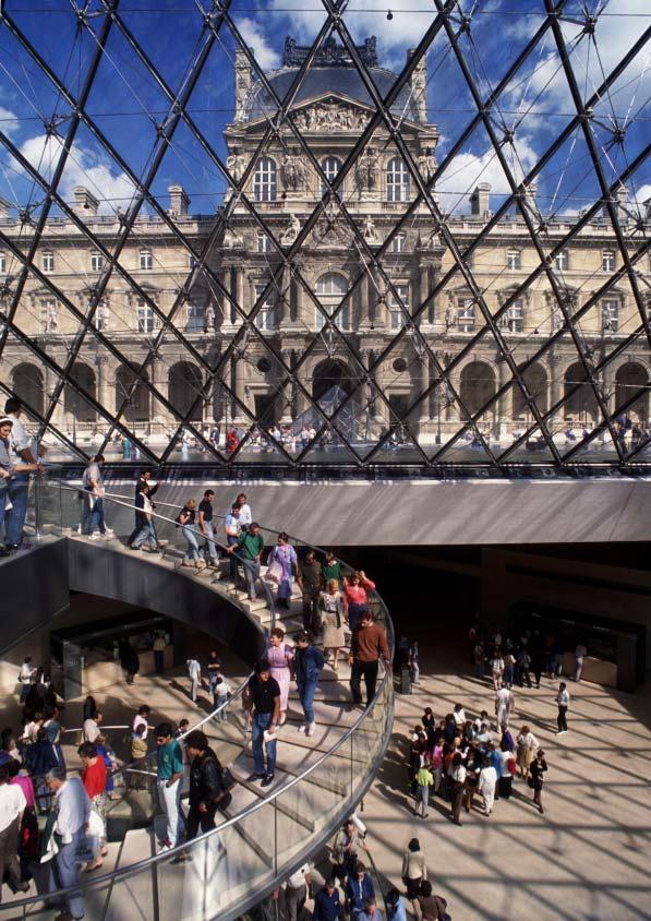 Visitors to The Louvre Museum, Paris, are protected by our