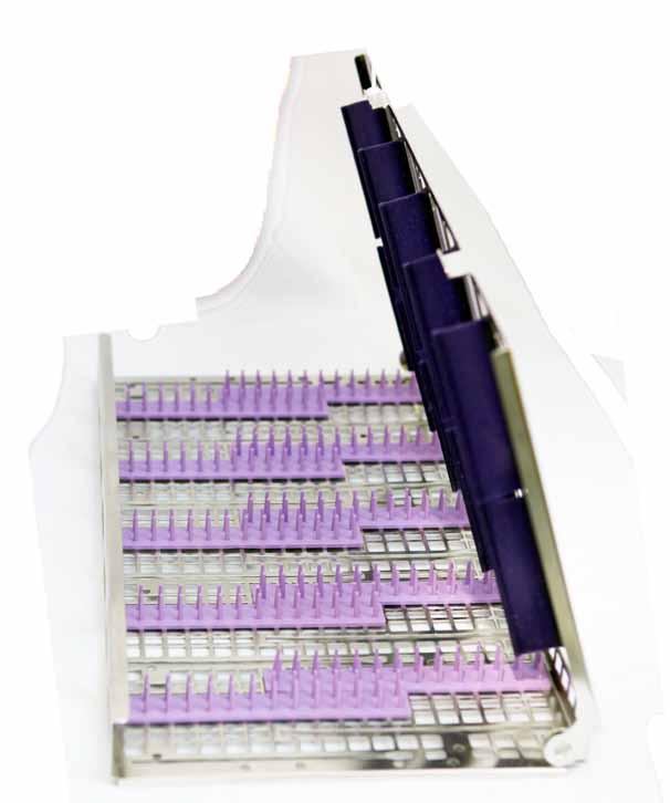 Washing, disinfection and sterilization efficiency is improved over conventional trays and baskets with