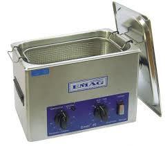 Ultrasonic cleaner At the end of each day of use: Emptied External surfaces, lid, chamber and drain wiped with a solution of ultrasonic detergent and water rinsed Dried with a disposable