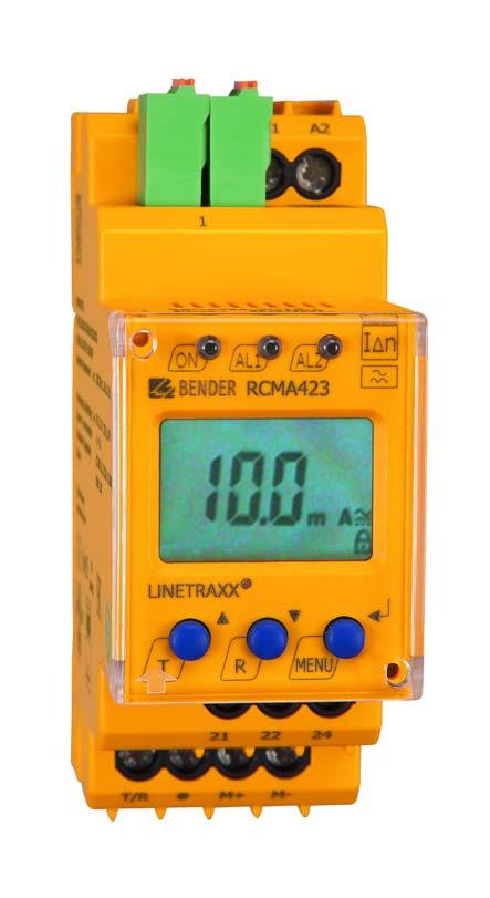 EN Manual RCMA423-DM1C Residual current monitor with one analogue output signal and an alarm relay for monitoring