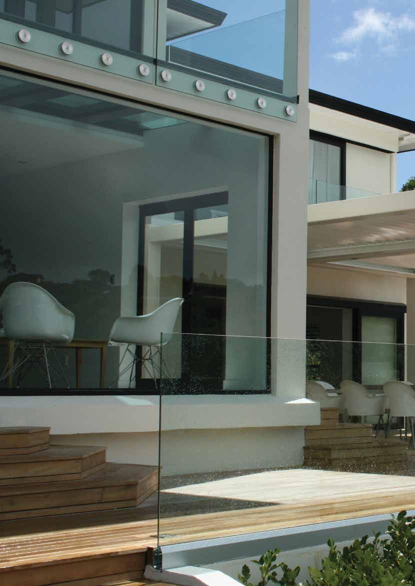 OUTDOOR LIVING Glass is the perfect material to enable uninterrupted views, while