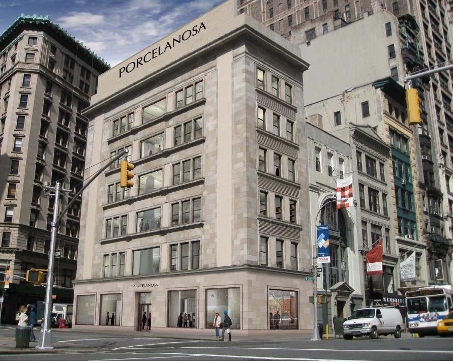 > NEW OFFICES Porcelanosa Group takes on the Big Apple With the aim of creating a global brand for which conquering the American market is essential as it is a world benchmark Porcelanosa Group