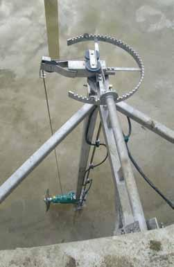 BIOGAS Gas tight mast (MGD) Guide mast: 4 x 4 / 5 x 5 / 6 x 6 in ss316 For depths to 3.9 For concrete tanks (3.9 distance to the wall) For steel tanks (1.