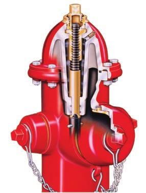 OIL FILL PLUG Allows for easy check and change of the hydrant s oil and its level without the need of