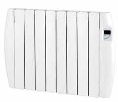 The design of the radiator quickly transfers this heat into the room.