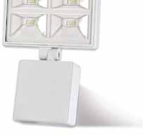 Easy installation with Fast-fix terminal block connection. Dimensions: 270 x 177 x 80mm. LED400FLWH Powerful 32W (4x 8W) LED Energy Saving PIR Floodlight equivalent to 2000 lumens (approx.