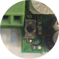 Press Activating of the Sensors/Controllers: Room Sensors: Remove the front cover and push the little button
