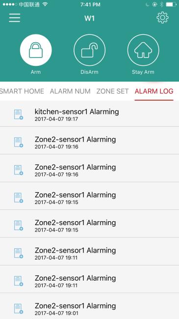 Parts : Add or delete sensors in zones. Click blue + to add to sensors and support rename sensor name.