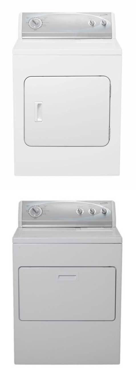 Traditional Dryers Dryer CED126SDW Electric CGD126SDW Gas 6.