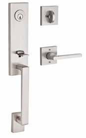 HANDLESETS La Jolla with Contemporary Knob Miami with Tube Lever Seattle with Square