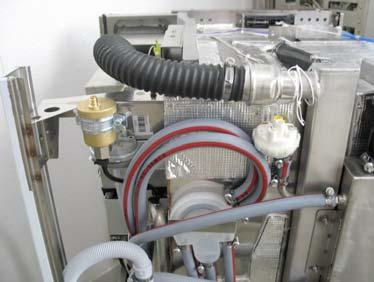 Inlet Valves Hot Water Inlet Valve Remove the top and rear covers to access the Cold & Hot Water Inlet Valves.