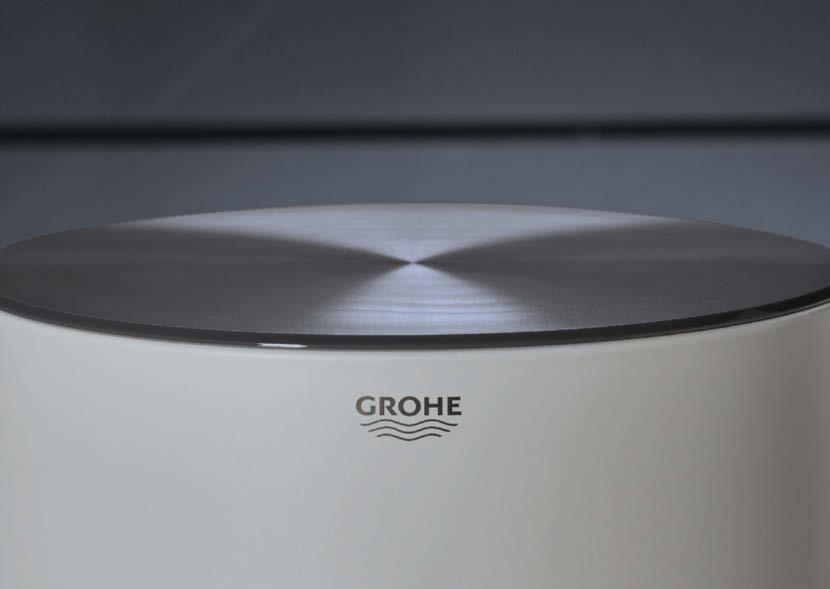 FAR TOO GOOD-LOOKING TO BE HIDDEN AWAY Sleek and streamlined, the GROHE Red boiler looks too good to live in the cupboard. But its minimalistic design belies its functionality.