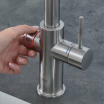 CHILD LOCK Safety is paramount in a family kitchen and why GROHE Red tapscome with a child lock Press the child lock