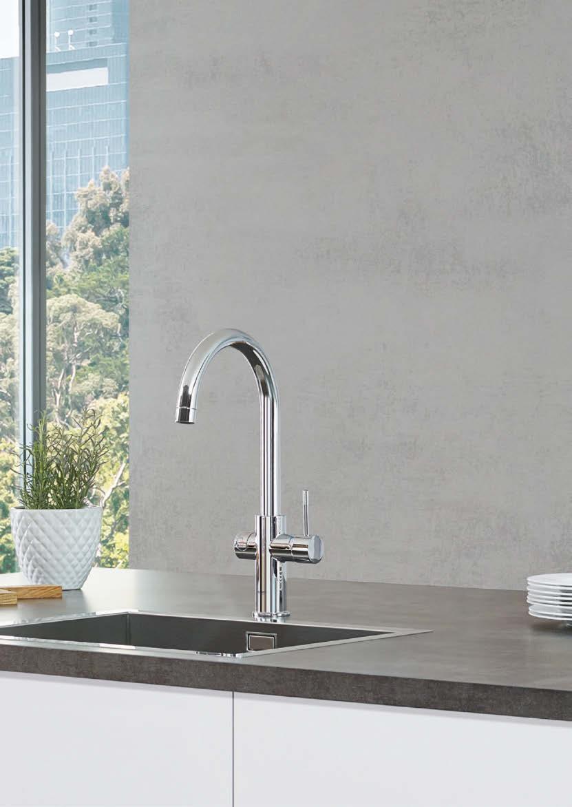 INTRODUCING KETTLE HOT WATER ON DEMAND: NEW GROHE RED Think about the number of times a day that you need boiling water and how