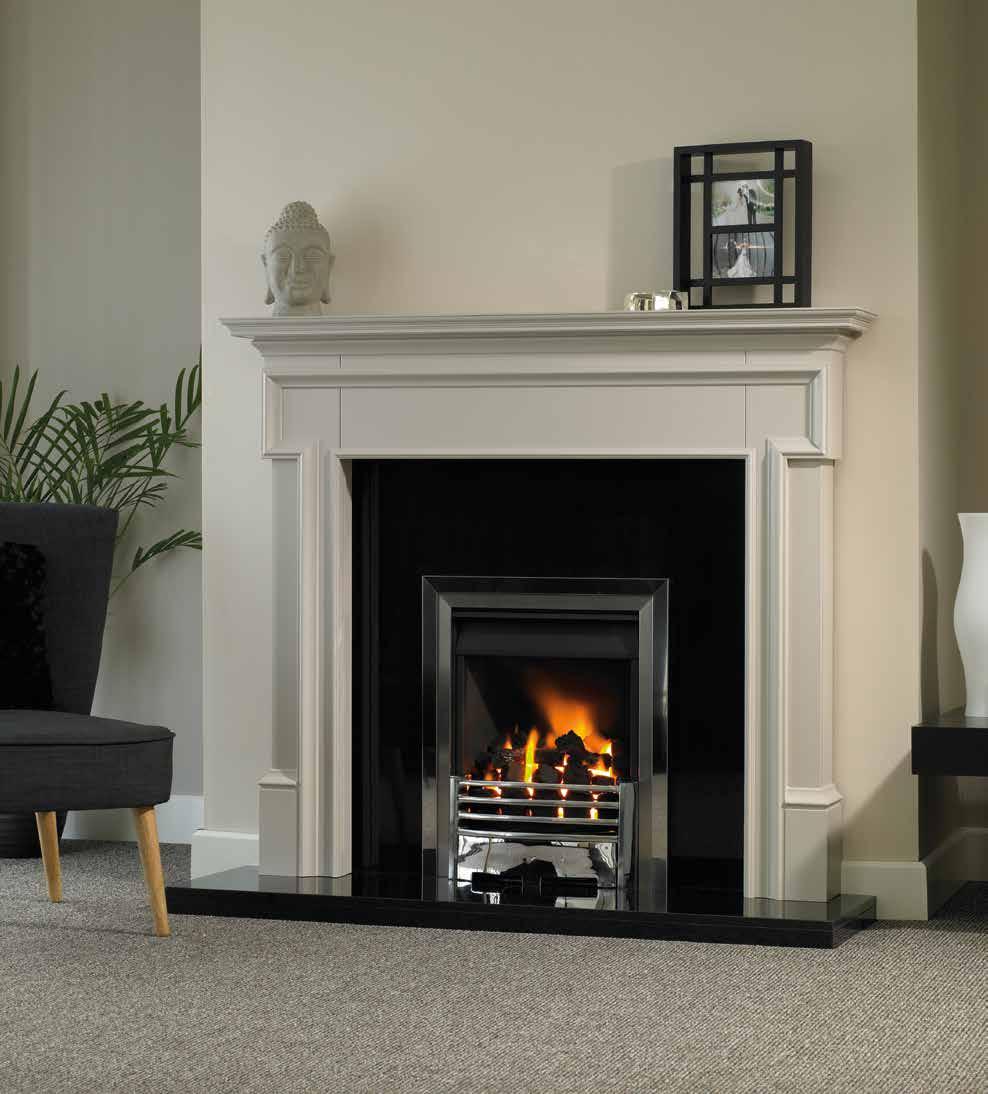 HILINE HE Gas Fire Trent HILINE HE The 4.6 kw Trent HILINE HE is an Open Fronted Convector Gas Fire. Years of research and development have ensured that this is a super hot and realistic looking fire.