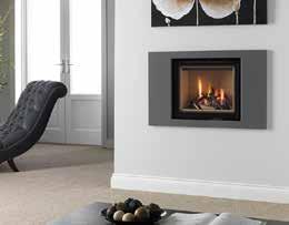 300 571 516 box height 16 Main image: The Whisper 550 shown in the Meridian Fireplace from R O Arnolds at Doncaster Tel