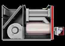 standard chimney and standard burner or using the Granby DVS (Direct Vent System) through-the-wall venting with a balanced flue burner Hiboy Multipoise (KHM) One