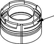 F. Horizontal Termination Note: Direct vent pipe is designed to slide straight onto the male ends of adjacent pipes and fittings by orienting the four pipe indentations on the female ends so they