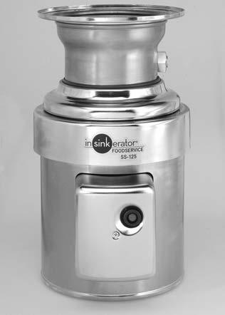 PROJECT: ITEM NO.: 1/2 1-1/4 H.P. DISPOSER MODELS Heavy-duty disposer designed for continuous operation in restaurants, hotels, hospitals and cafeterias.