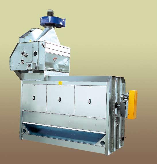 DRUM CLEANER - PRA ROTARY CLEANER WITH ASPIRATION USE This machine removes light dust particles as well as separating good quality grain from splits and trash.