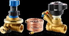 differential pressure is unknown Best choice when well-functioning pre-setting valves are